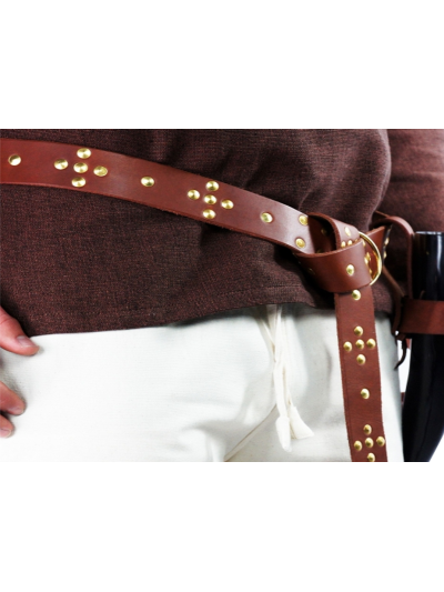 Wikinger Ringgürtel aus Leder Wikinger Ringgürtel aus Leder
